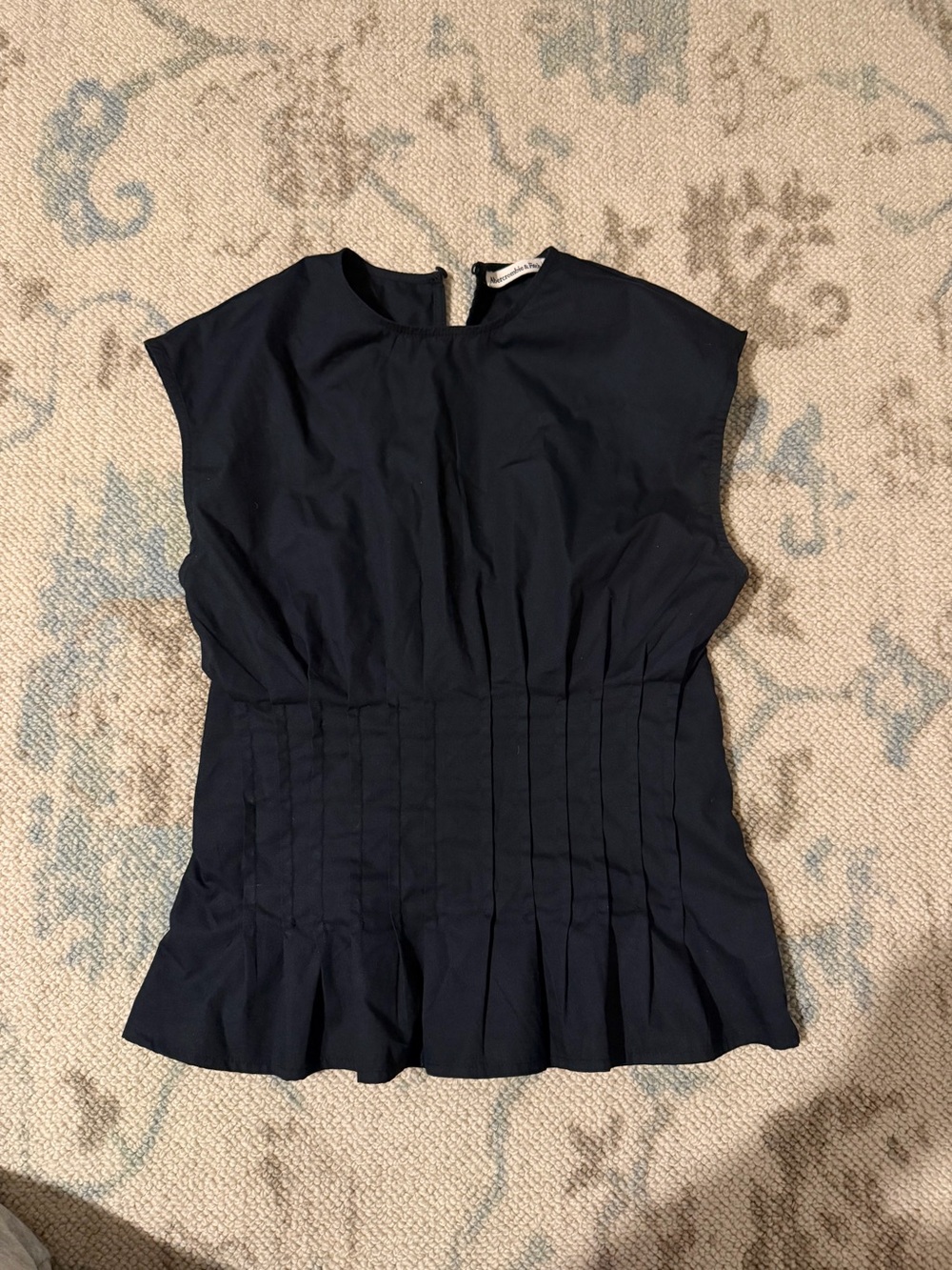 Black Abercrombie peplum top